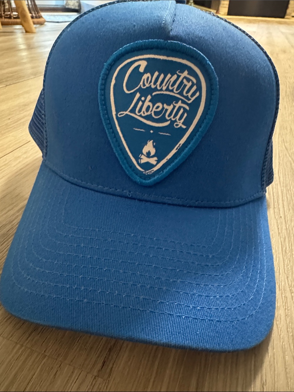 Country Liberty Blue Trucker Hat